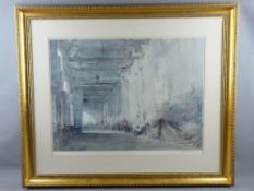 SIR WILLIAMS RUSSELL FLINT guild stamped coloured print - 'White Interior, Chateauneuf Sur Loire',