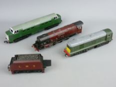 MODEL RAILWAY - Hornby Dublo locomotives two rail 'Duchess of Atholl' CoCo diesel and Bobo diesel,