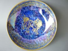 A WEDGWOOD DRAGON LUSTRE BOWL by Daisy Makig Jones, Z4825, 7.5 cms diameter