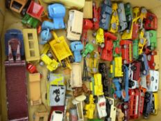A COLLECTION OF FIFTY PLUS VINTAGE DIECAST VEHICLES, predominantly Lesney (varying conditions, all