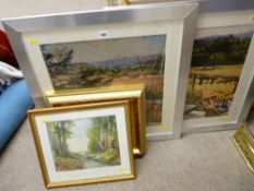 Quantity of framed pictures and prints