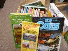 Box of Ordnance Survey and similar maps and guides etc