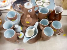 Langley ware stoneware breakfast set etc