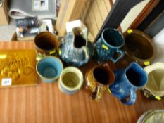 Quantity of studio and rustic pottery