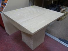 Light coloured stone occasional table