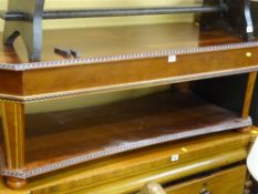 Long John coffee table with lower shelf