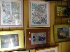 Parcel of paintings and prints