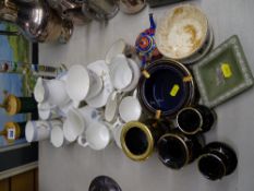 Parcel of mixed china including Wedgwood 'Ice Rose' coffeeware and similar items