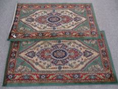 Pair of modern patterned rugs