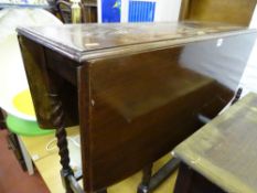 Twin flap barley twist table