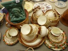 Pottery wall planter, vintage style chamber pot, good quantity of Duchess 'Winchester' teaware