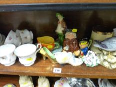 Mixed parcel of teaware and ornamental porcelain