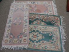 Quantity of washed Chinese rugs