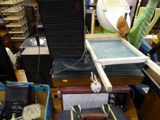 Vintage HMV turntable and a Fidelity UA8 turntable, cassette deck etc E/T