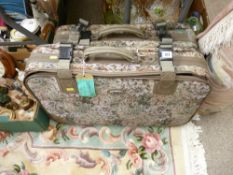 Two canvas travel cases