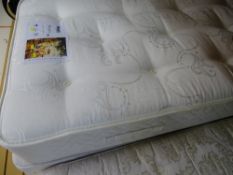 Myer's single divan bed base and mattress