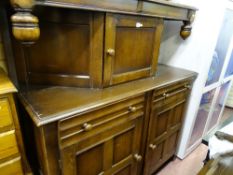 Vintage oak buffet sideboard