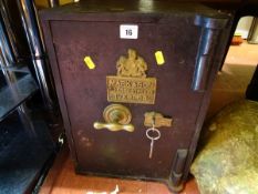 Mark & Son of Liverpool small safe with key