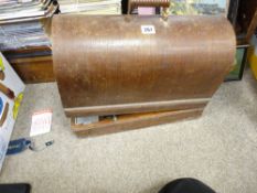 Wooden cased Singer sewing machine