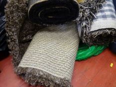 Parcel of three modern rugs