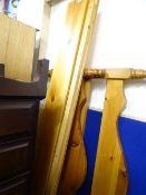 Pine double bed frame