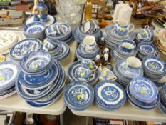 Very large parcel of blue and white china, various makers