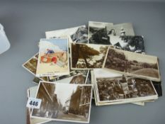 Small parcel of vintage postcards and photographs
