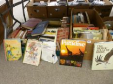 Three boxes of mixed books