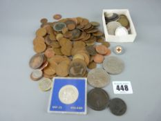 Tub of mixed coinage