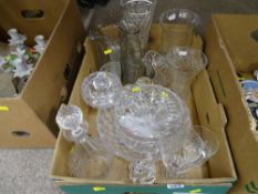 Large parcel of mixed cut and other glassware