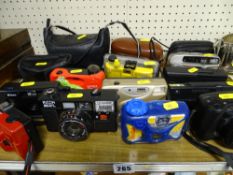 Quantity of novelty vintage and other cameras