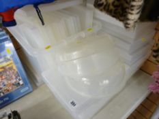 Large parcel of plastic filing boxes and similar