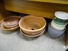 Quantity of pottery and china pots and planters