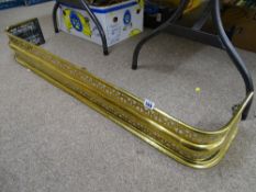 Brass curve ended patterned fender