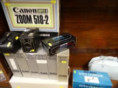 Large parcel of vintage photography equipment including a Kodak Box Brownie etc