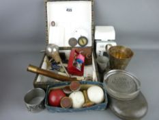 Small parcel of plate, pewter and mixed items