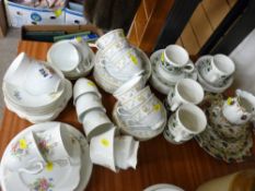 Mixed teaware in various patterns