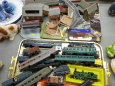 Two trays of Hornby and similar model railway