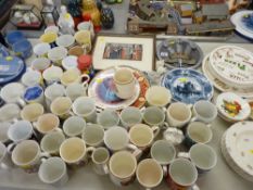 Enormous commemorative collection including plaques, plates and mugs