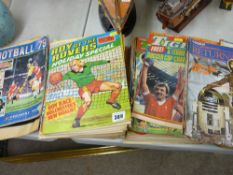 Quantity of circa 1980's comics including 'The Eagle', 'Tiger', 'Marvel', 'Star Wars' etc