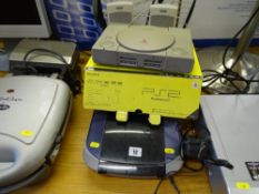 Sony Playstation, Canon scanner and a pair of Altec Lancing computer speakers E/T