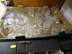 Box of mainly drinking glassware