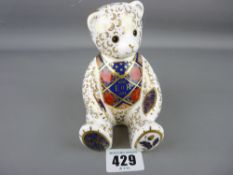 Royal Crown Derby commemorative teddy bear
