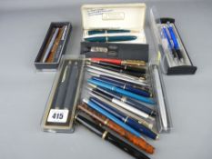 Vintage and other pens/pencils etc including good Parker etc