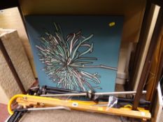 Bundle of sticks, tripods etc