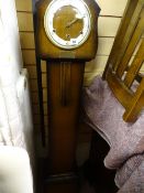 Vintage clock with brass presentation plaque
