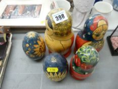 Set of Russian dolls etc