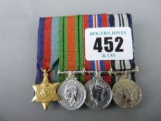 Series of four dress service medals