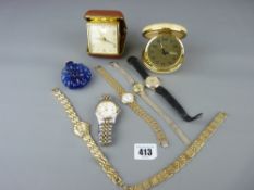 Bedroom clocks, wristwatches etc