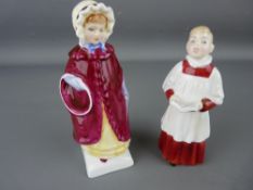 Two Royal Doulton china figurines 'Georgina' HN2377 and 'Choir Boy' HN2141